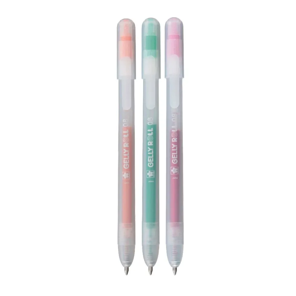 Zestaw długopisów żelowych Gelly Roll Stardust 3B - Sakura - 0,45 mm, 3 szt.