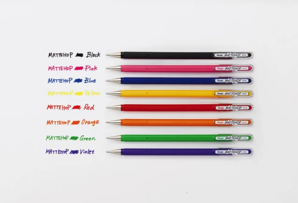 Zestaw długopisów żelowych Mattehop - Pentel - 4 kolory