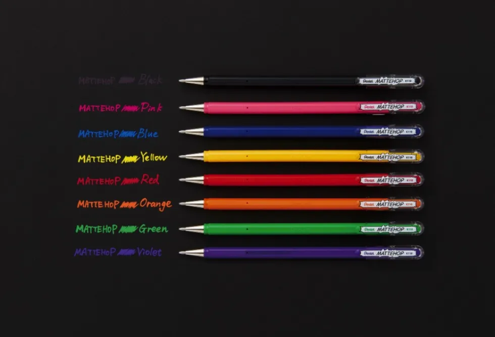 Zestaw długopisów żelowych Mattehop - Pentel - 4 kolory