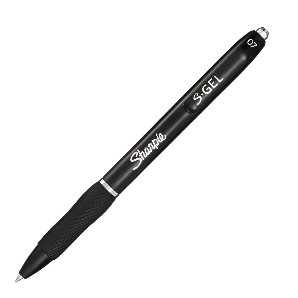 Zestaw długopisów żelowych S-Gel - Sharpie - czarne, 0,7 mm, 3 szt.