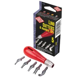 Zestaw dłutek do linorytu Lino Cutters & Handle Kit - Essdee - 6 szt.