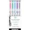 Zestaw dwustronnych zakreślaczy Mildliner Favorites - Zebra - 5 kolorów