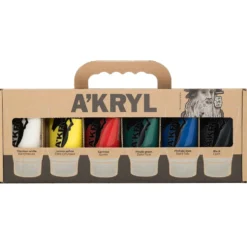 Zestaw farb akrylowych A'kryl - Renesans - 6 kolorów x 100 ml