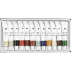 Zestaw farb akrylowych ART Earthy Colors - Rico Design - 12 kolorów x 12 ml