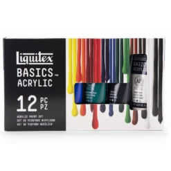 Zestaw farb akrylowych Basics Acrylic - Liquitex - 12 kolorów x 22 ml