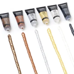 Zestaw farb akrylowych Basics Acrylic Metallics & Iridescents - Liquitex - 6 kolorów x 22 ml