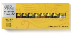 Zestaw farb akrylowych Galeria - Winsor & Newton - 10 kolorów x 60 ml