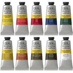 Zestaw farb akrylowych Galeria - Winsor & Newton - 10 kolorów x 60 ml