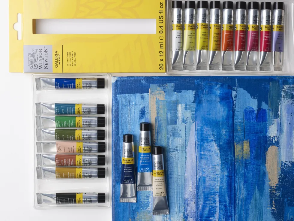 Zestaw farb akrylowych Galeria - Winsor & Newton - 12 ml x 20 szt.