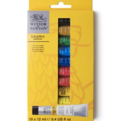 Zestaw farb akrylowych Galeria - Winsor & Newton - 12 ml x 10 szt.