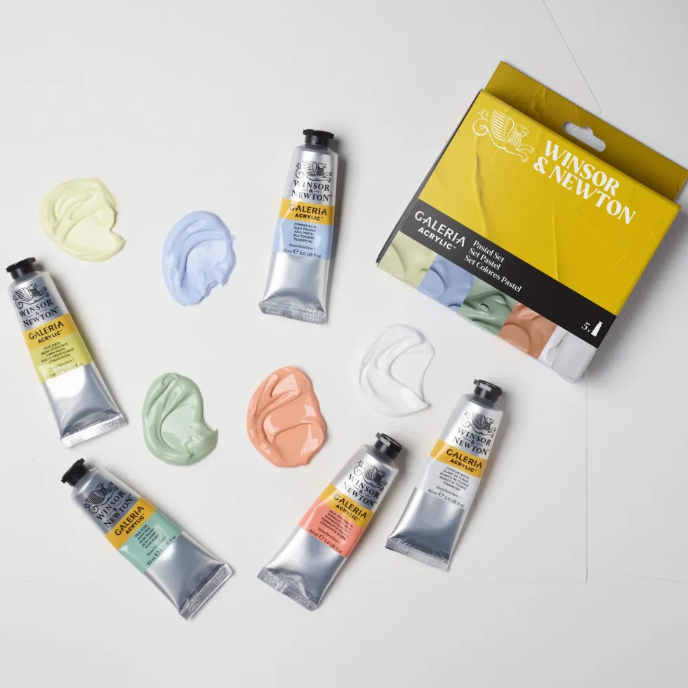 Zestaw farb akrylowych Galeria - Winsor & Newton - Pastel 6 szt.