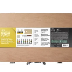 Zestaw farb akrylowych Galeria z akcesoriami - Winsor & Newton - 15 szt.