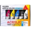 Zestaw farb akrylowych Heavy Body Acrylic - Holbein - Primary, 5 kolorów x 60 ml