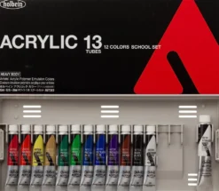 Zestaw farb akrylowych Heavy Body Acrylic, School Set - Holbein - 15 kolorów