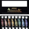 Zestaw farb akrylowych Iridescence Acrylic - Holbein - Chromashine, 8 kolorów x 5 ml