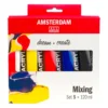 Zestaw farb akrylowych, Mixing - Amsterdam - 5 kolorów x 120 ml