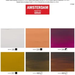 Zestaw farb akrylowych, Portrait - Amsterdam - 6 kolorów x 120 ml