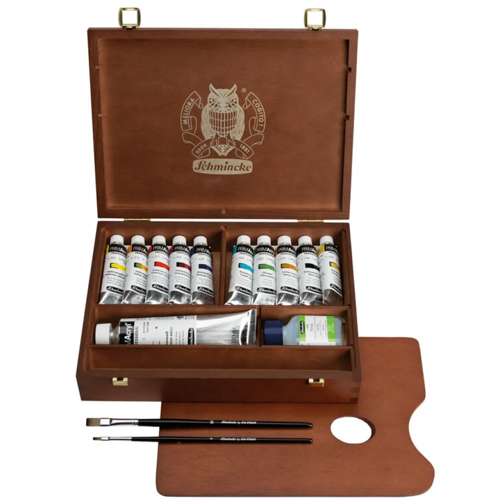 Zestaw farb akrylowych PRIMAcryl w walizce - Schmincke - 10 x 35 ml