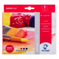 Zestaw farb akrylowych Primary - Van Gogh - 5 kolorów x 40 ml