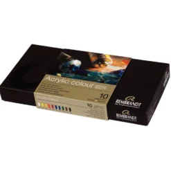 Zestaw farb akrylowych - Rembrandt - 10 kolorów x 40 ml