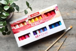 Zestaw farb akrylowych - Talens Art Creation - 48 kolorów x 12 ml