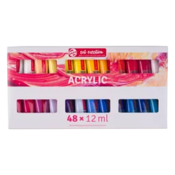 Zestaw farb akrylowych - Talens Art Creation - 48 kolorów x 12 ml