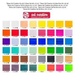 Zestaw farb akrylowych - Talens Art Creation - 48 kolorów x 12 ml