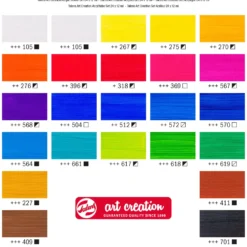 Zestaw farb akrylowych - Talens Art Creation - 24 kolory x 12 ml