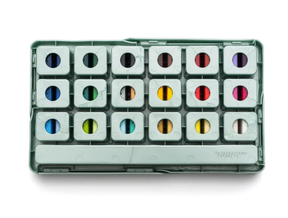 Zestaw farb akrylowych Twin Cup - HIMI - Pearl Green 36 szt.