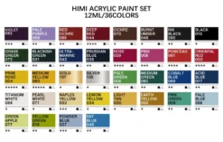 Zestaw farb akrylowych Twin Cup - HIMI - Pearl Green 36 szt.