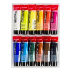 Zestaw farb akrylowych w tubkach - Amsterdam - Landscape, 12 kolorów x 20 ml