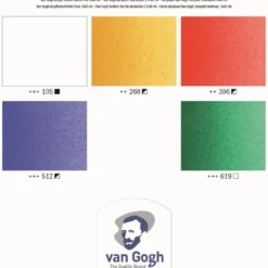 Zestaw farb akrylowych w tubkach - Van Gogh - 5 kolorów x 40 ml