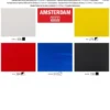Zestaw farb akrylowych z dozownikami, Primary - Amsterdam - 5 kolorów x 120 ml