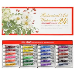 Zestaw farb akwarelowych Artists’ Watercolor - Holbein - Botanical, 24 kolory x 5 ml