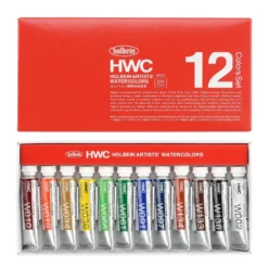 Zestaw farb akwarelowych Artists’ Watercolor - Holbein - 12 kolorów x 5 ml