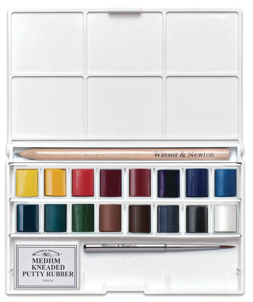 Zestaw farb akwarelowych Cotman Deluxe - Winsor & Newton - 16 kolorów
