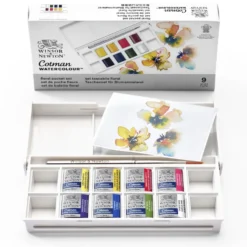 Zestaw farb akwarelowych Cotman Floral - Winsor & Newton - 8 kolorów