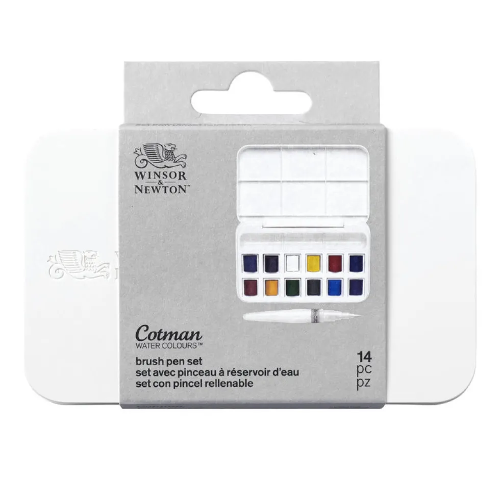 Zestaw farb akwarelowych Cotman - Winsor & Newton - 12 kolorów