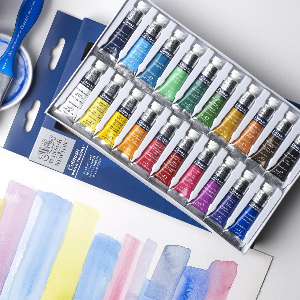 Zestaw farb akwarelowych Cotman - Winsor & Newton - 20 kolorów x 5 ml
