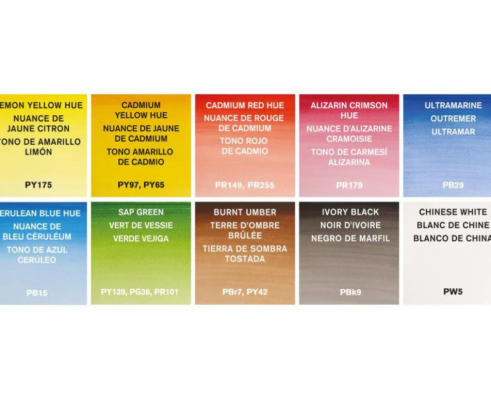Zestaw farb akwarelowych Cotman w tubkach - Winsor & Newton - 13 szt.
