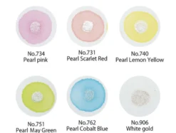 Zestaw farb akwarelowych Gansai Tambi - Kuretake - Pearl Colors, 6 szt.