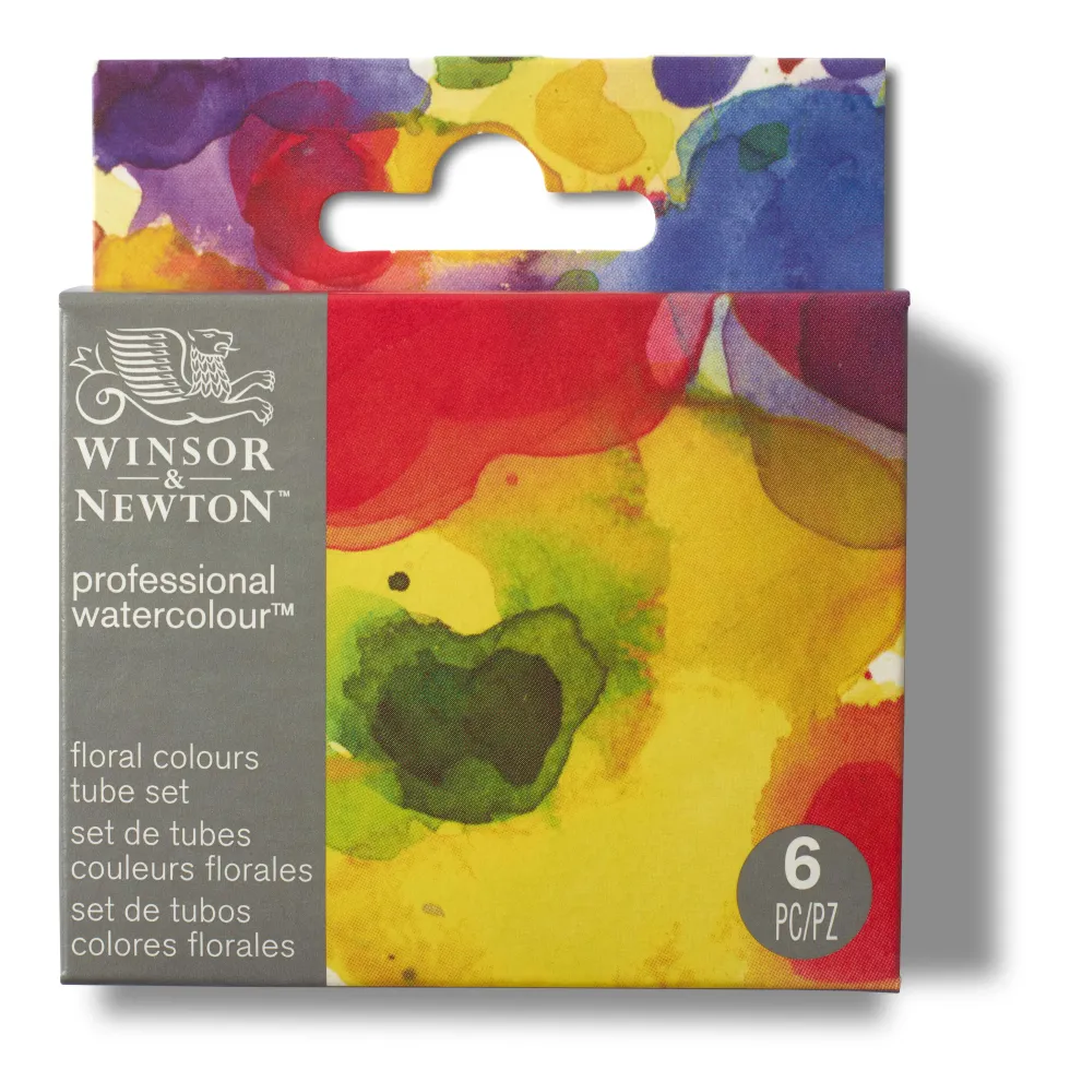 Zestaw farb akwarelowych Professional Floral - Winsor & Newton - 6 kolorów x 5 ml