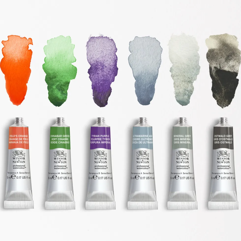 Zestaw farb akwarelowych Professional Revival - Winsor & Newton - 6 kolorów x 5 ml
