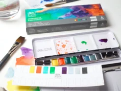 Zestaw farb akwarelowych Professional Revival w półkostkach - Winsor & Newton - 8 kolorów
