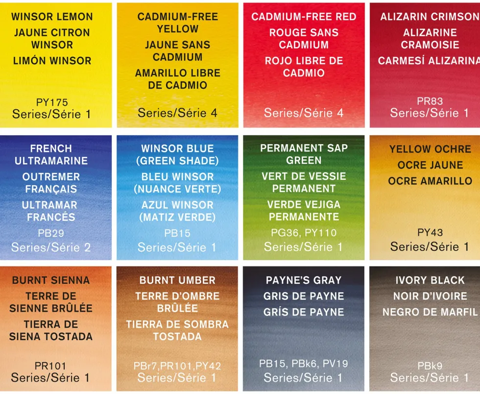 Zestaw farb akwarelowych Professional, Tube Studio - Winsor & Newton - 20 szt.
