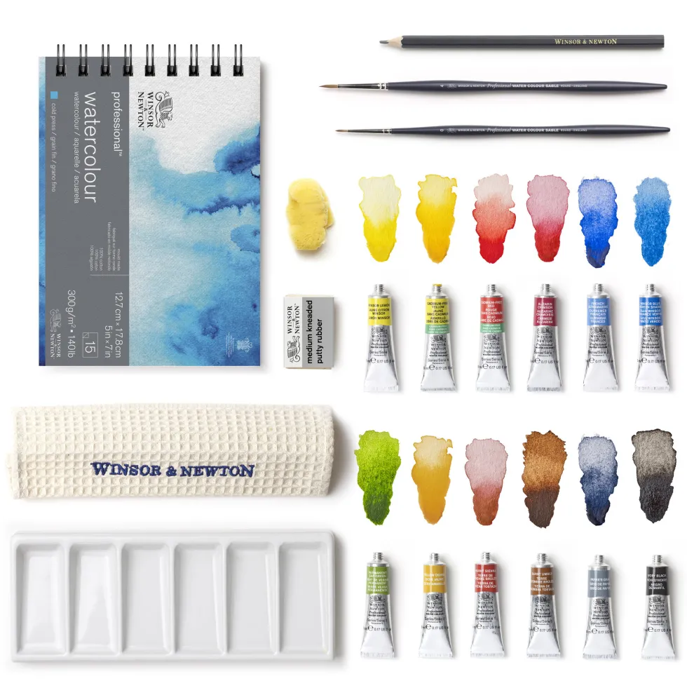 Zestaw farb akwarelowych Professional, Tube Studio - Winsor & Newton - 20 szt.