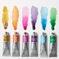 Zestaw farb akwarelowych Professional Vibrant - Winsor & Newton - 6 kolorów x 5 ml