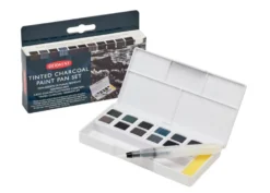 Zestaw farb akwarelowych Tinted Charcoal Paint Pan Set - Derwent - 12 kolorów