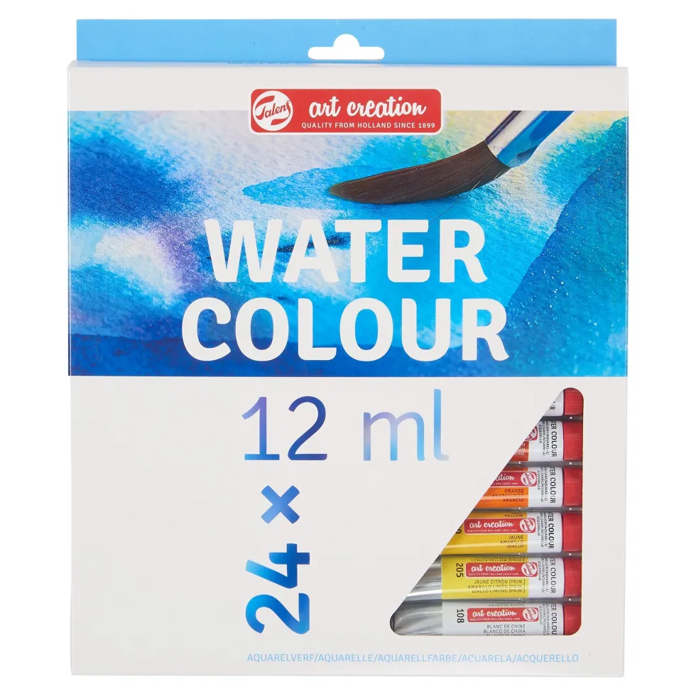 Zestaw farb akwarelowych w tubkach - Talens Art Creation - 24 kolory x 12 ml
