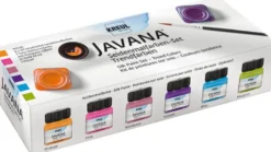 Zestaw farb do jedwabiu Javana - Kreul - Trend, 6 kolorów x 20 ml